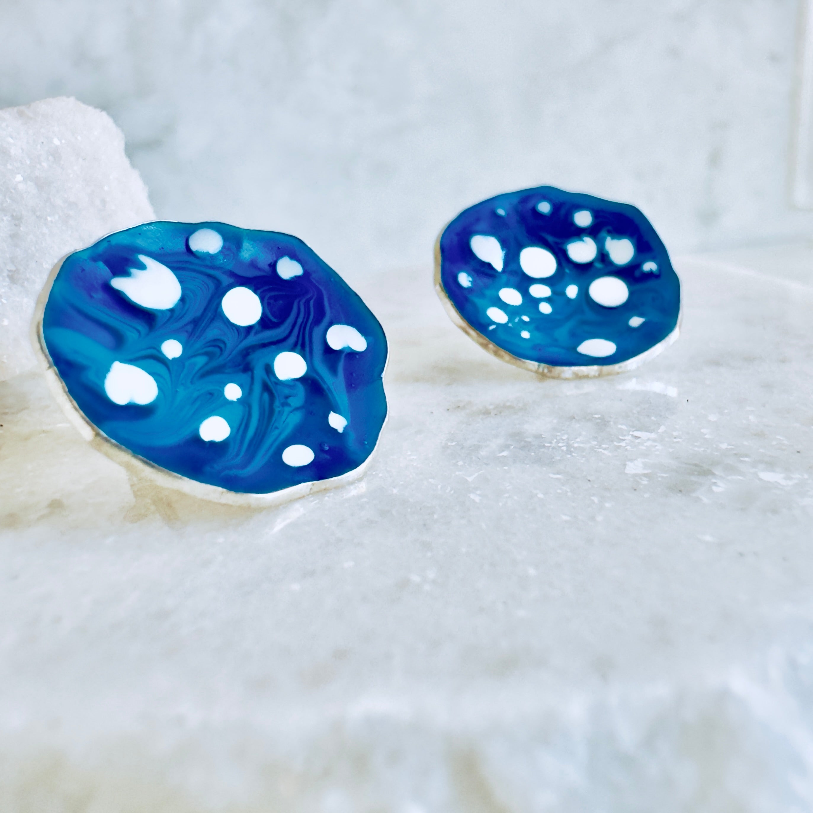 Orecchini a lobo donna eleganti e colorati in argento 925