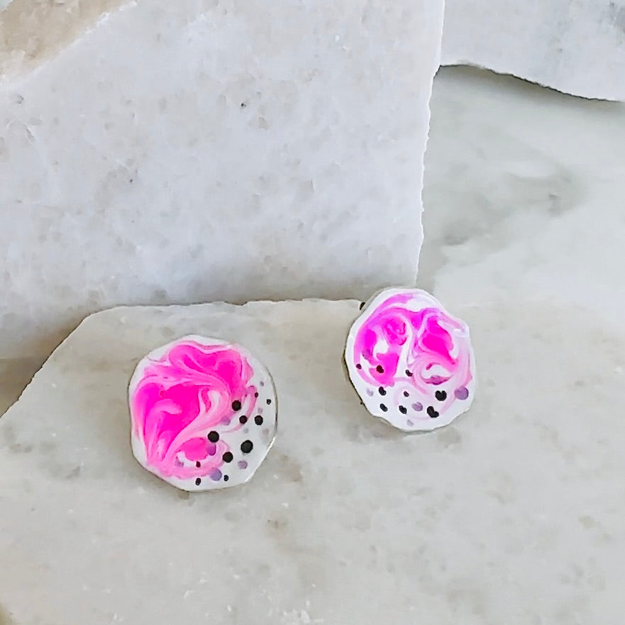 Orecchini a lobo donna eleganti e colorati in argento 925